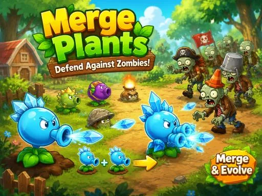 Merge Plants – Defense Zombies - 14WIN