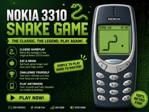 Nokia 3310 Snack Game - 14WIN