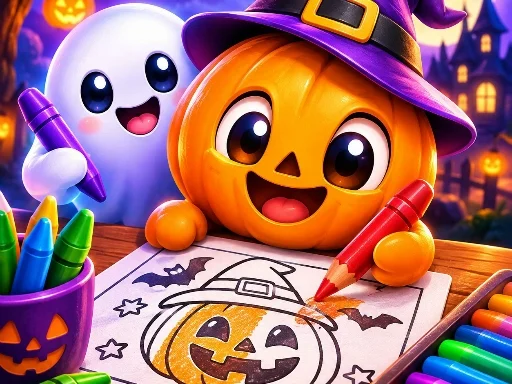 Easy Halloween Coloring Quest - 14WIN